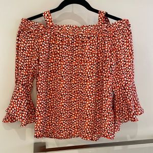 Jcrew off shoulder top with straps